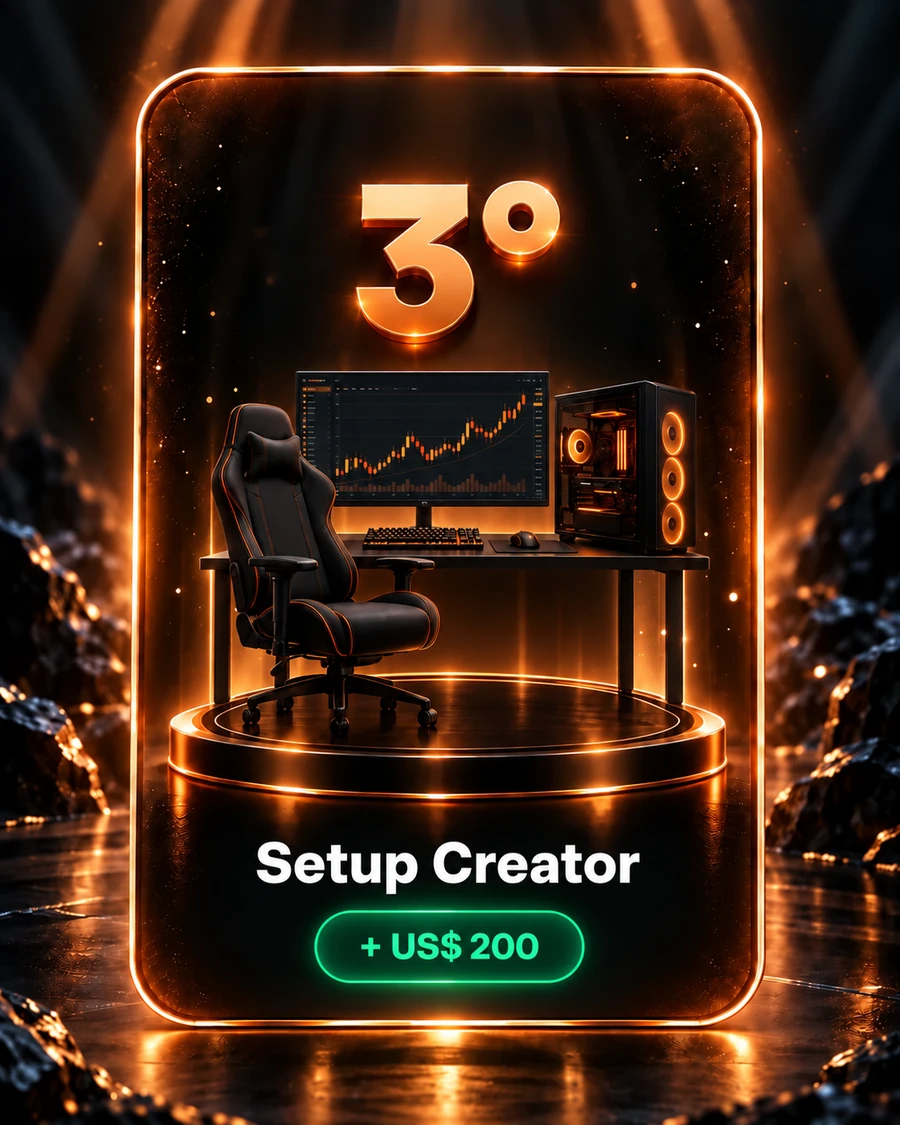 3º lugar: Setup Creator + US$ 200 de bônus